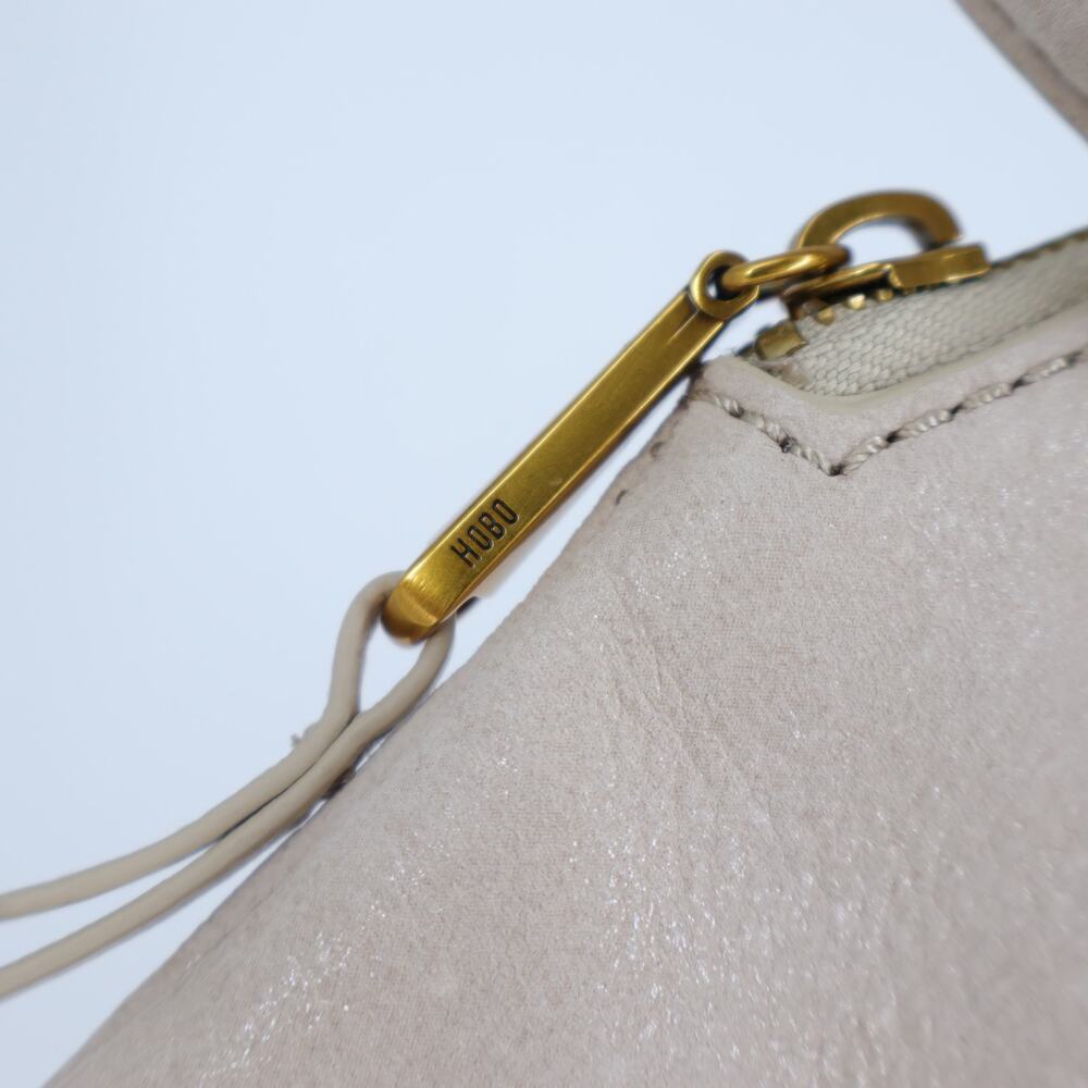 HOBO Stevie Fringed Clutch Beige Leather Wristlet w/Dust Sleeve - Picture 4 of 7